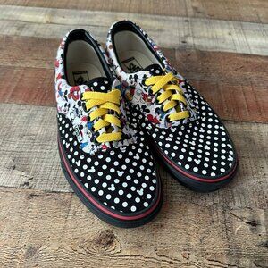 Disney Vans Mickey Mouse Polka Dot Sneakers Women’s 8.5 Men’s 7 Canvas Shoes